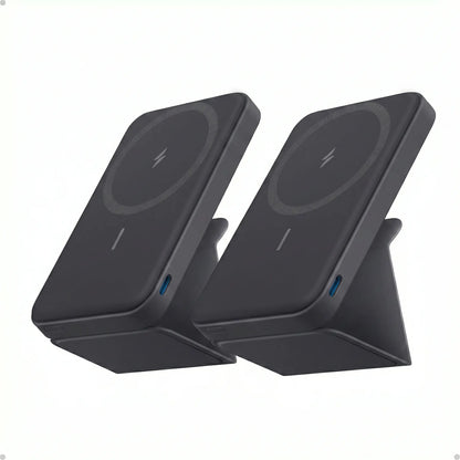 Anker 5,000mAh Magnetic Power Bank - Wireless Portable Charger with Foldable Stand and USB-C Port for iPhone 13/14/15/16/17