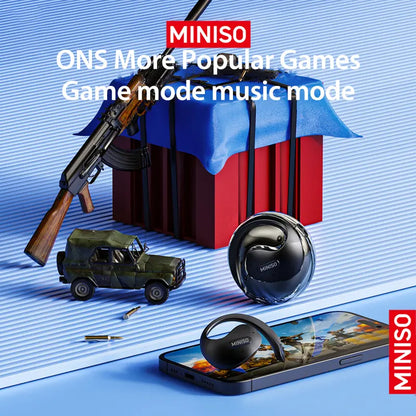 MINISO X15 Pro Wireless Bluetooth 5.4 Earphones - Waterproof Sport Headphones with Noise Reduction and Microphone