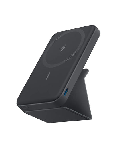 Anker 5,000mAh Magnetic Power Bank - Wireless Portable Charger with Foldable Stand and USB-C Port for iPhone 13/14/15/16/17