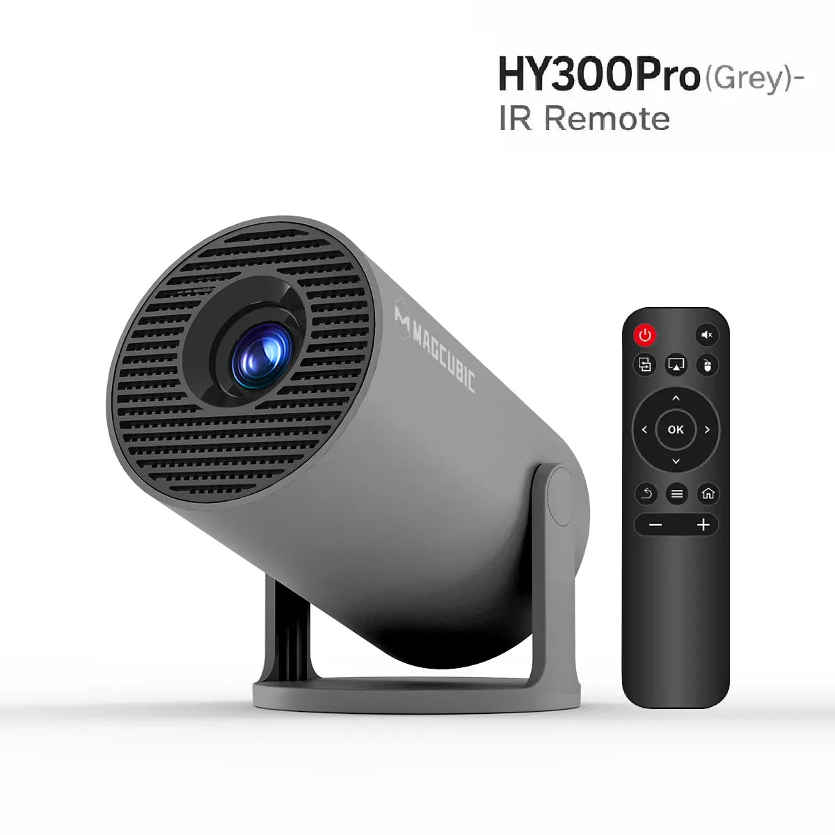 Magcubic HY300Pro Mini Portable Projector - 290 ANSI Lumens, 8K/4K Decode, Android 14, Dual WiFi 6, Auto Keystone Correction, Wireless BT 5.4, 130" Screen, 1280x720P, Built-In Speaker, Ideal for Outdoor and Bedroom Use
