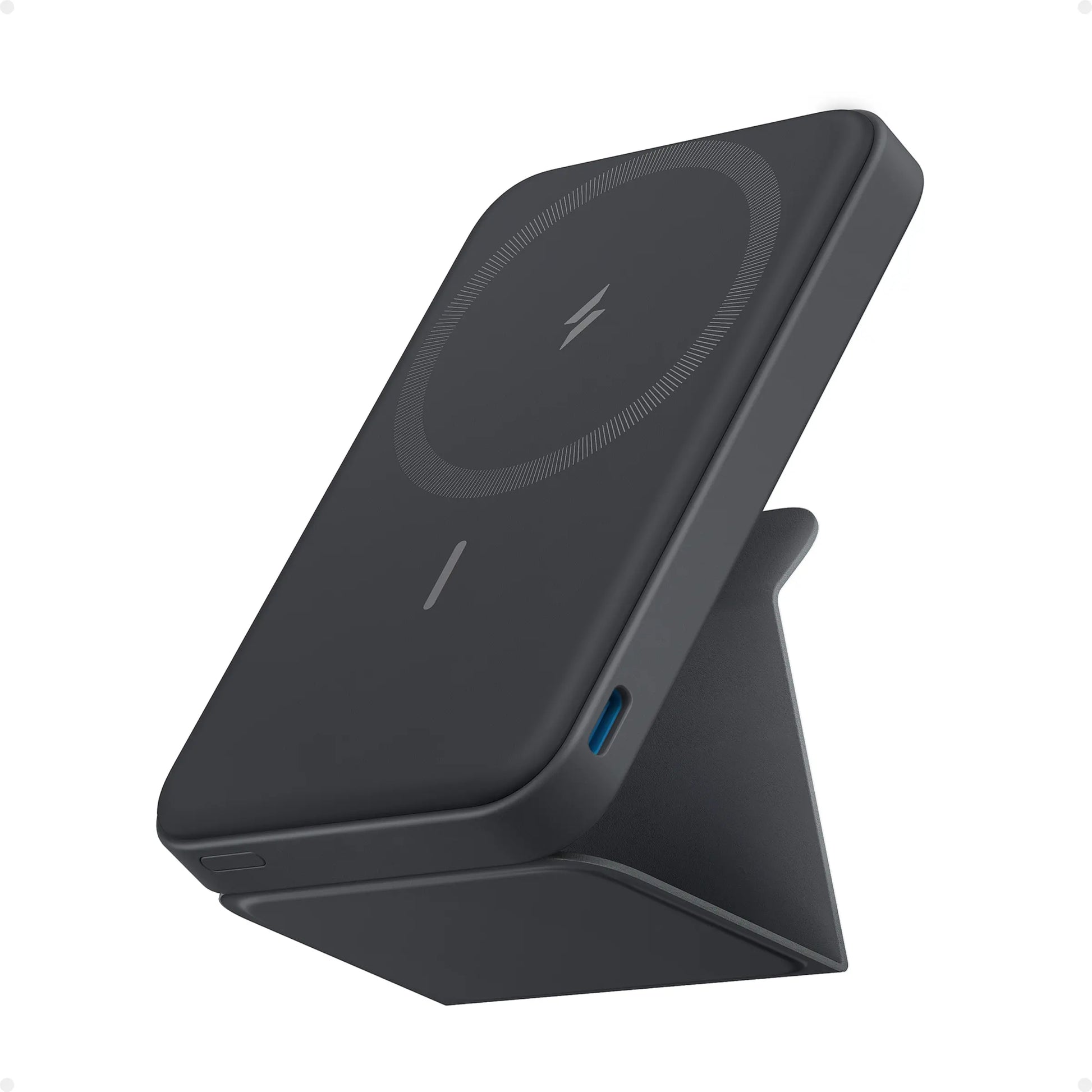 Anker 5,000mAh Magnetic Power Bank - Wireless Portable Charger with Foldable Stand and USB-C Port for iPhone 13/14/15/16/17
