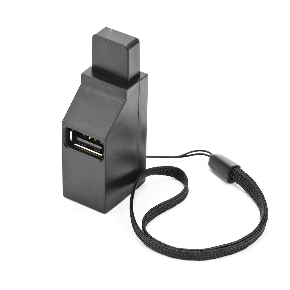 USB 3.0 Hub Adapter - 1 to 3 Ports High-Speed Splitter for PC and Laptop with USB 2.0 Support