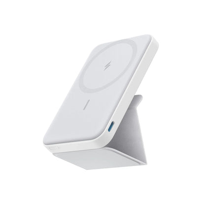 Anker 5,000mAh Magnetic Power Bank - Wireless Portable Charger with Foldable Stand and USB-C Port for iPhone 13/14/15/16/17