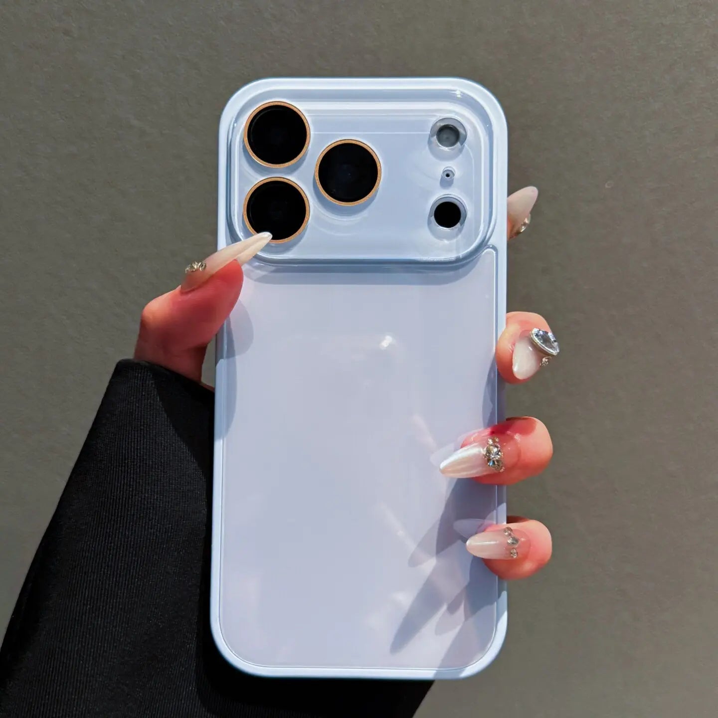 Candy Macaron Crystal Clear iPhone Case with Skin-Feel Soft TPU Bumper and Hard PC Back, Full Lens Protection, Minimalist Pink and White Design, Compatible with iPhone 17/16/15/14/13 Pro Max Plus